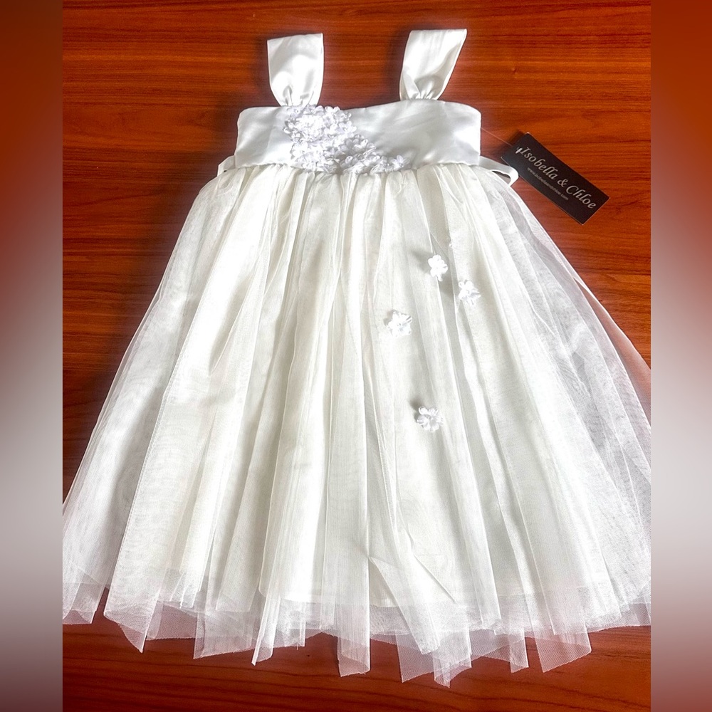 Ivory tulle and satin Dress by Isobella and Chloe